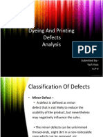 Dyeing and Printing Defects