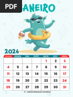 Calendario Completo 2026 Datas Comemorativas | PDF | Comemorações