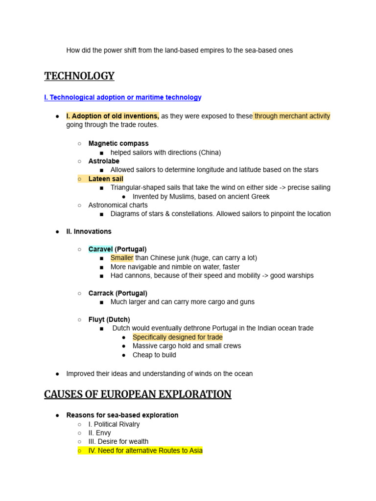 Unit 4 Review - AP World History (in Depth) | PDF