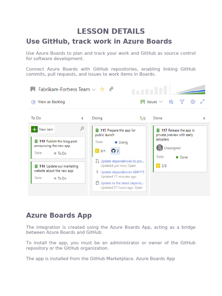25. Link GitHub To Azure Boards | PDF | Information Technology ...