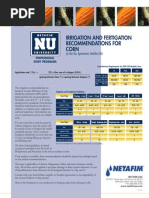 Irrigation and Fertigation Corn