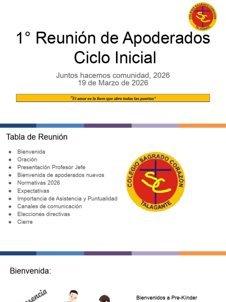 1- Reuni-n de Apoderados Ciclo Inicial.pptx | PDF