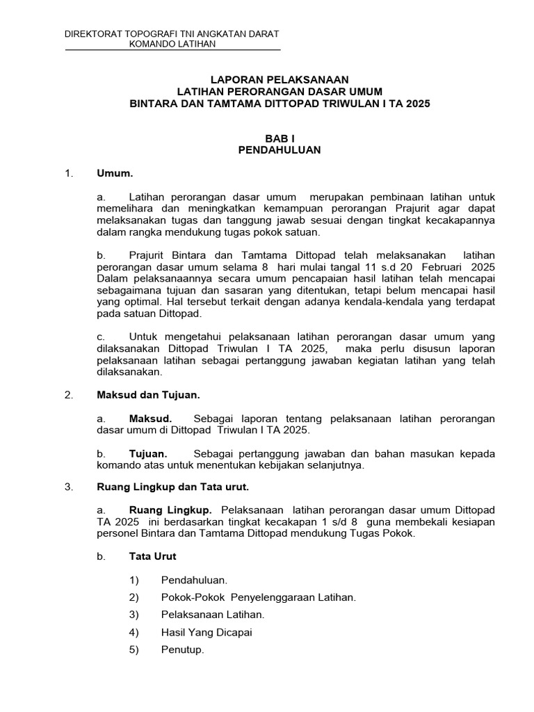 Laporan Latorsar Ta 2025 | PDF