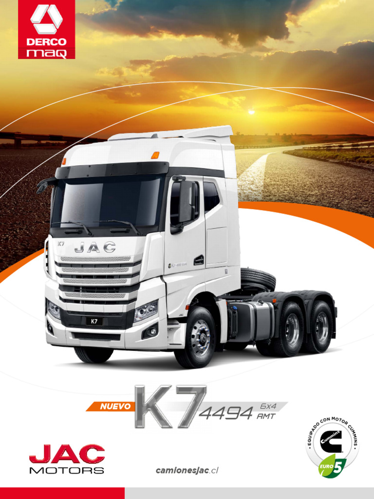 2VB Jac K7 4494 AMT 6x4 2022 (1) | PDF | Eje | Tecnología de vehículos