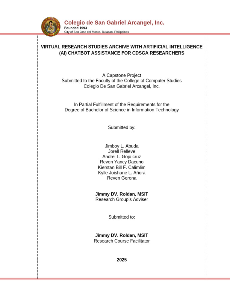 Standard Thesis Format (Repaired) | PDF | Artificial Intelligence ...