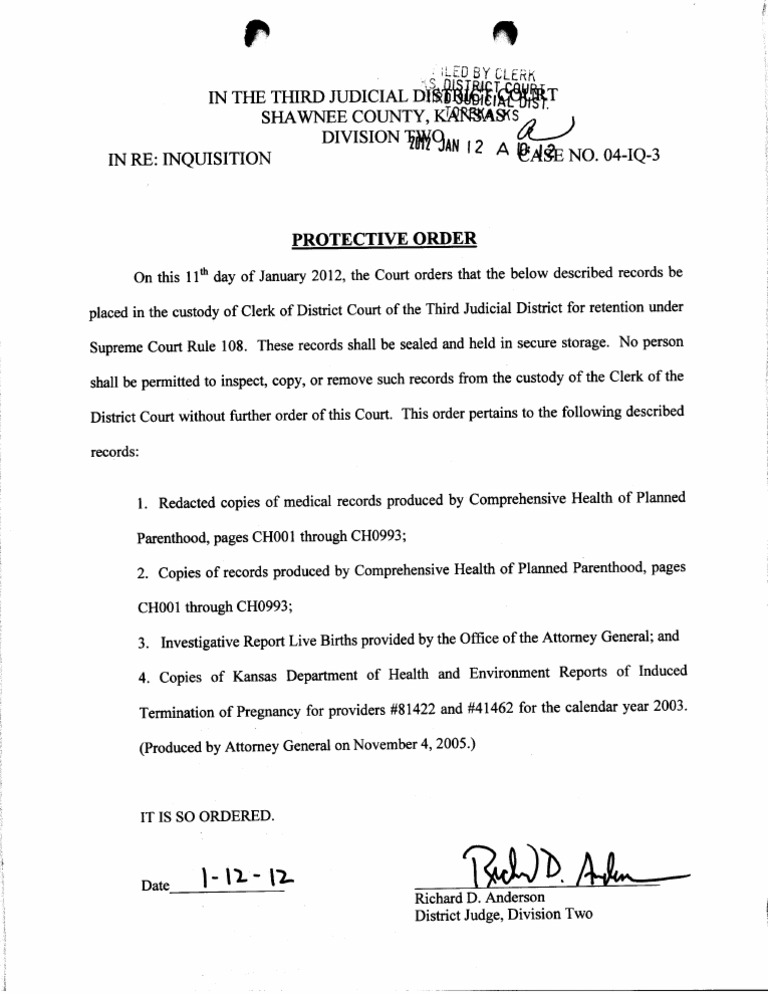Protective Order | PDF