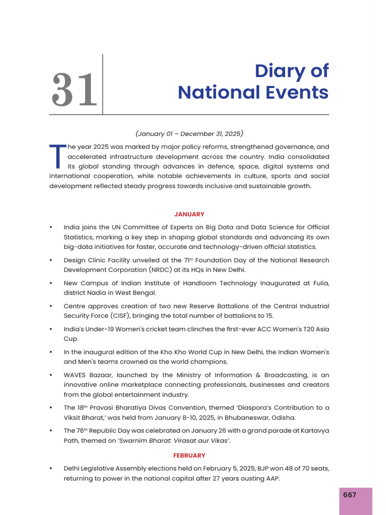 Diary of National Events | PDF