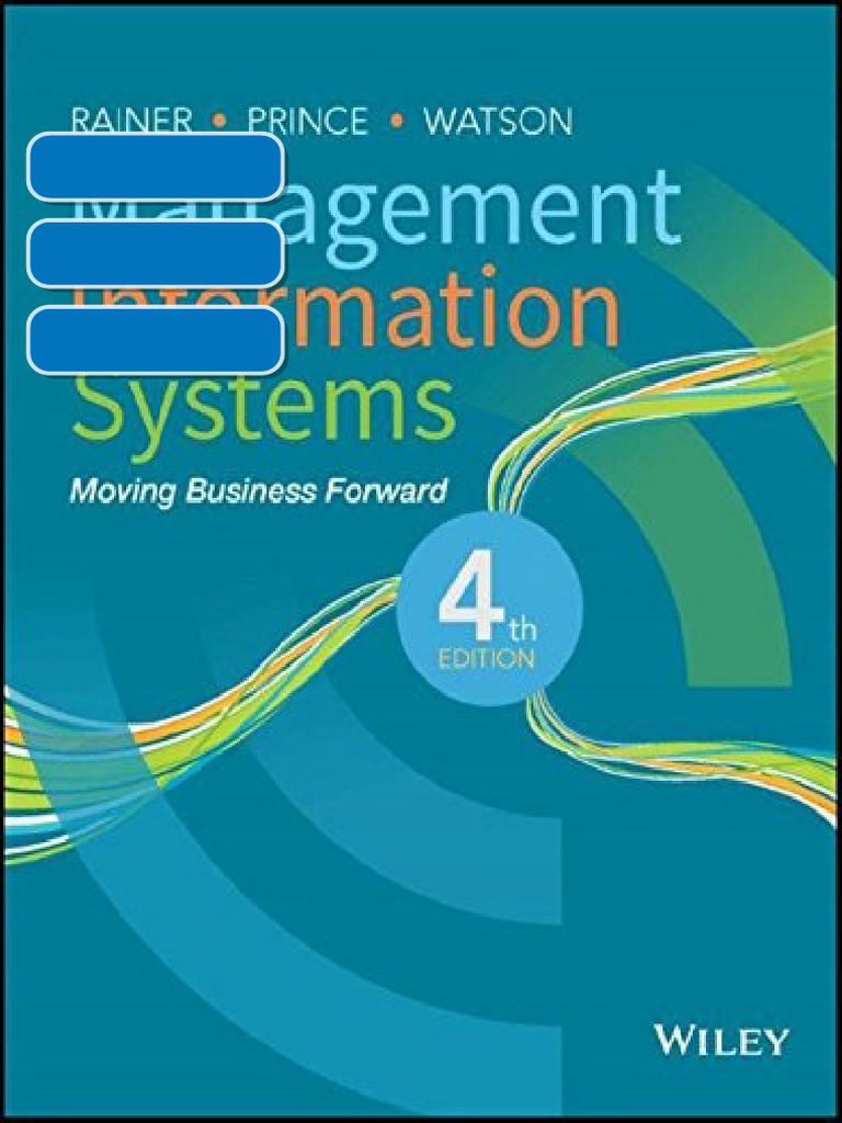 Management Information Systems, 4th Edition by R. Kelly Rainer Ebook ...