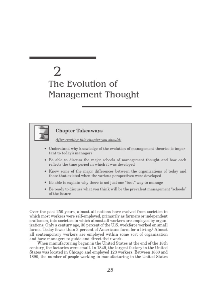 02 the Evolution of Management Thought | PDF | System | Self Actualization