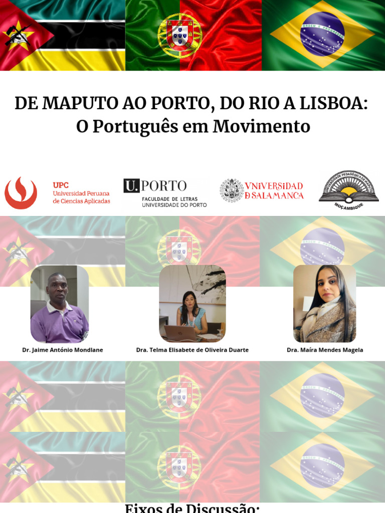 De Maputo Ao Porto, Do Rio A Lisboa O Português em Movimento | PDF ...