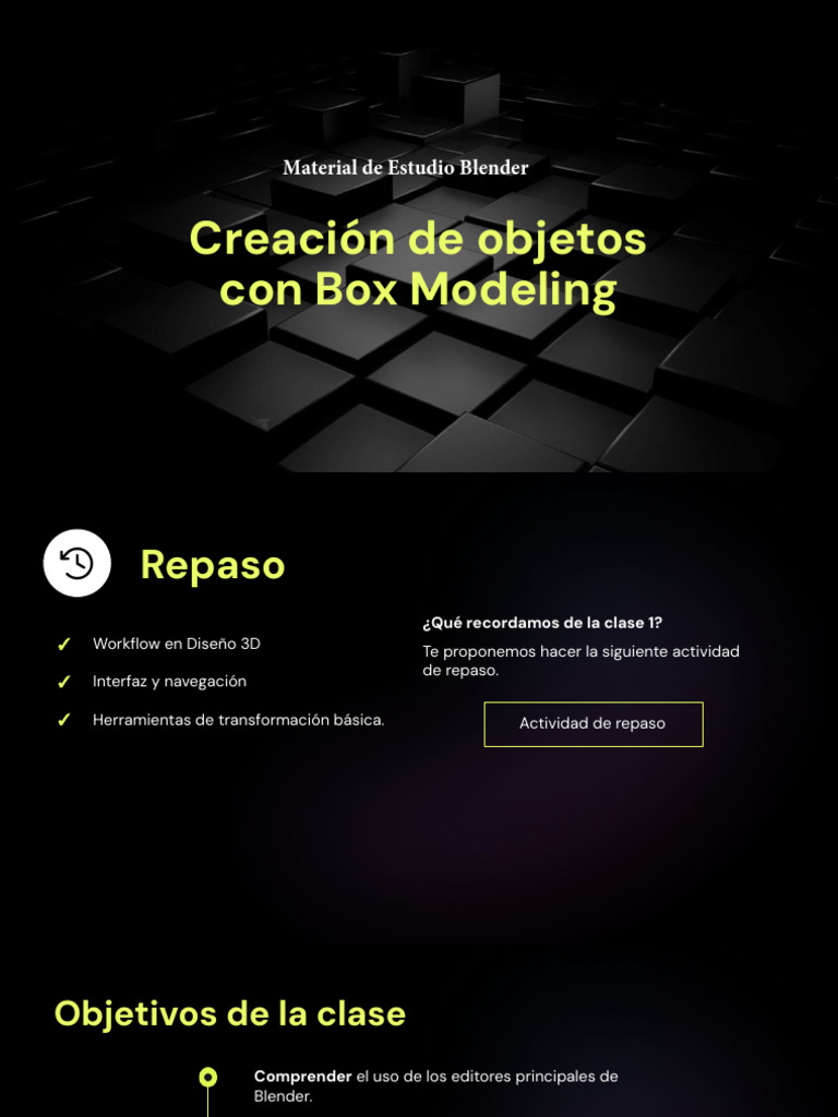 Creación de Objetos Con Box Modeling-IfTS27 | PDF | Geometría ...