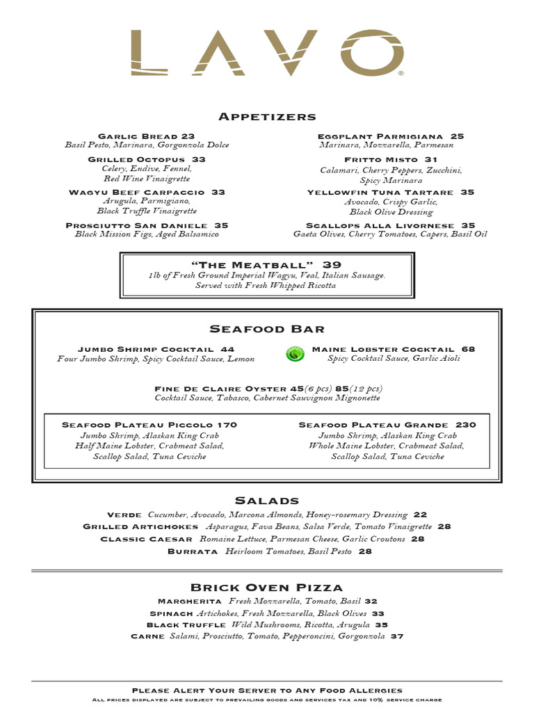 Ala Carte Menu | PDF | Salad | Pesto