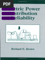 Electric Power Distribution Reliability 1st Edition Richard E