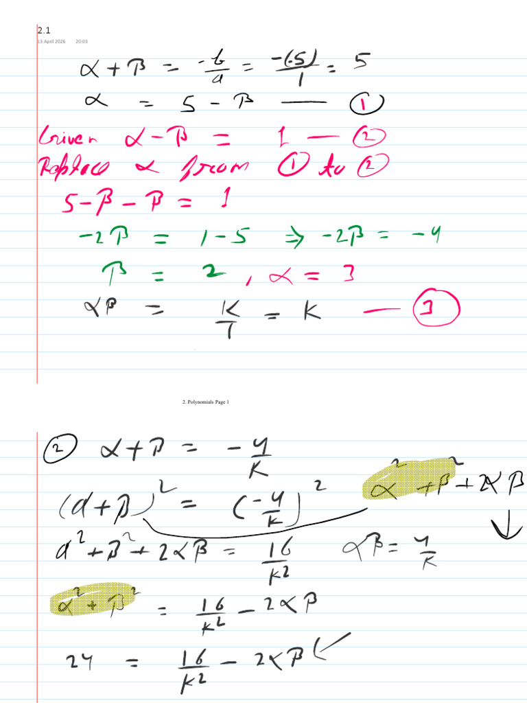 Class Notes of NCERT Chapter 1 | PDF