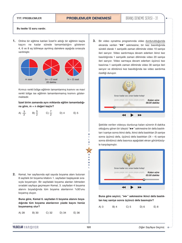 TYT Problemler 2026 Sayfalar 5 | PDF