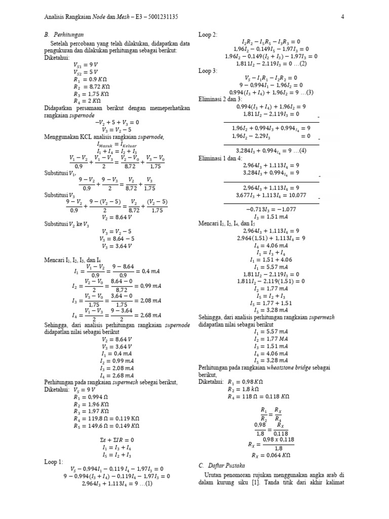 perhitungan E3 | PDF