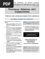 Funai Conhecimentos Gerais 2011