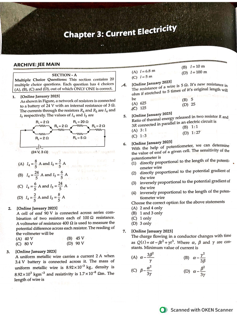 Physics Jee Advanced | PDF