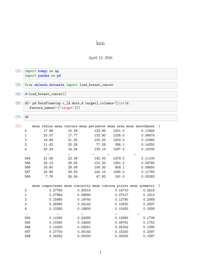 Knn | PDF | Statistics | Data Analysis