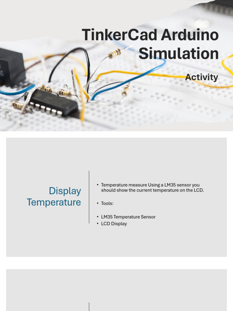 TinkerCad Arduino Simulation | PDF
