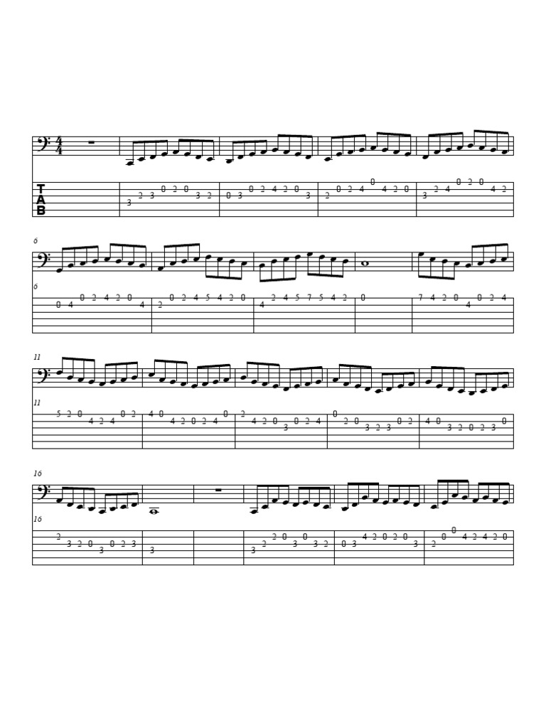 Bass Hanon Complete Six String Bass | PDF | Technologie et ingénierie