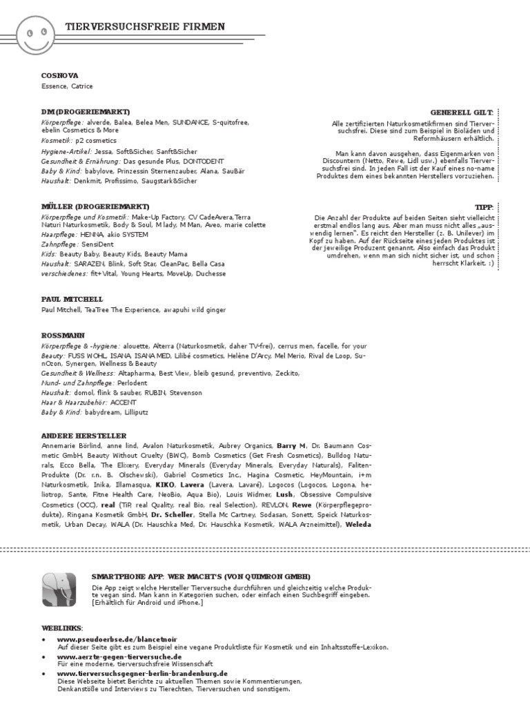 Flyer Tierversuche