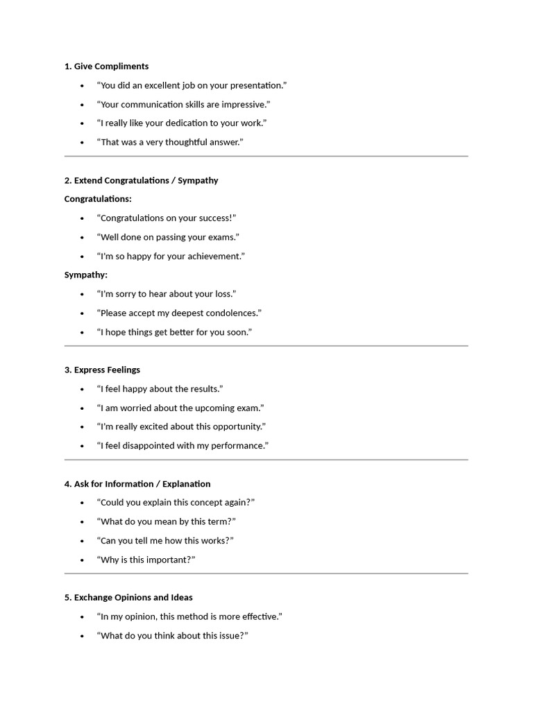 Compliments | PDF