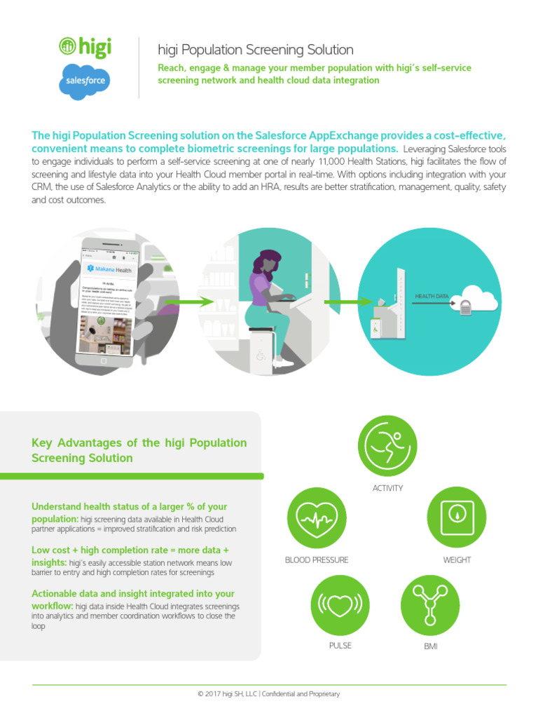 Higi Population Screening Solution | PDF