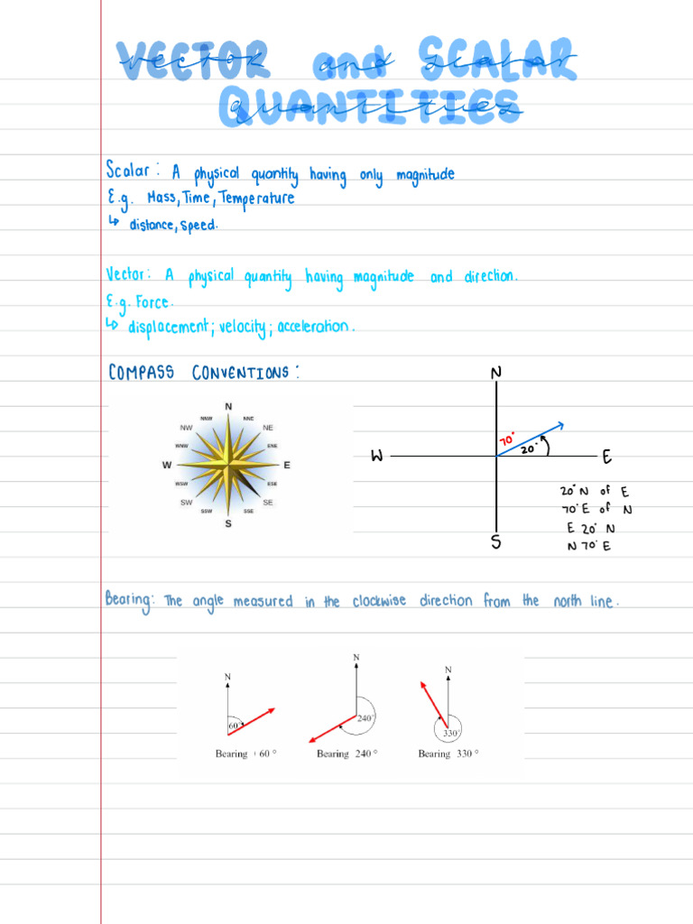 Vector and Scalar Quantities | PDF | Euclidean Vector | Velocity