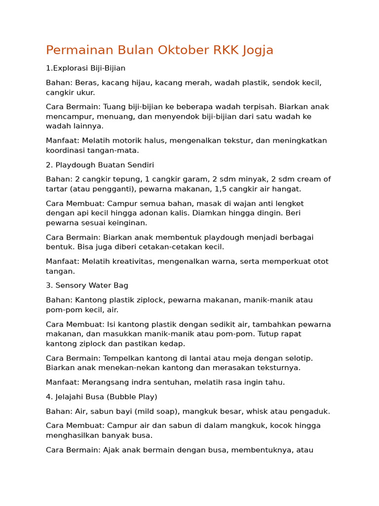 Kegiatan RKK Jogja | PDF