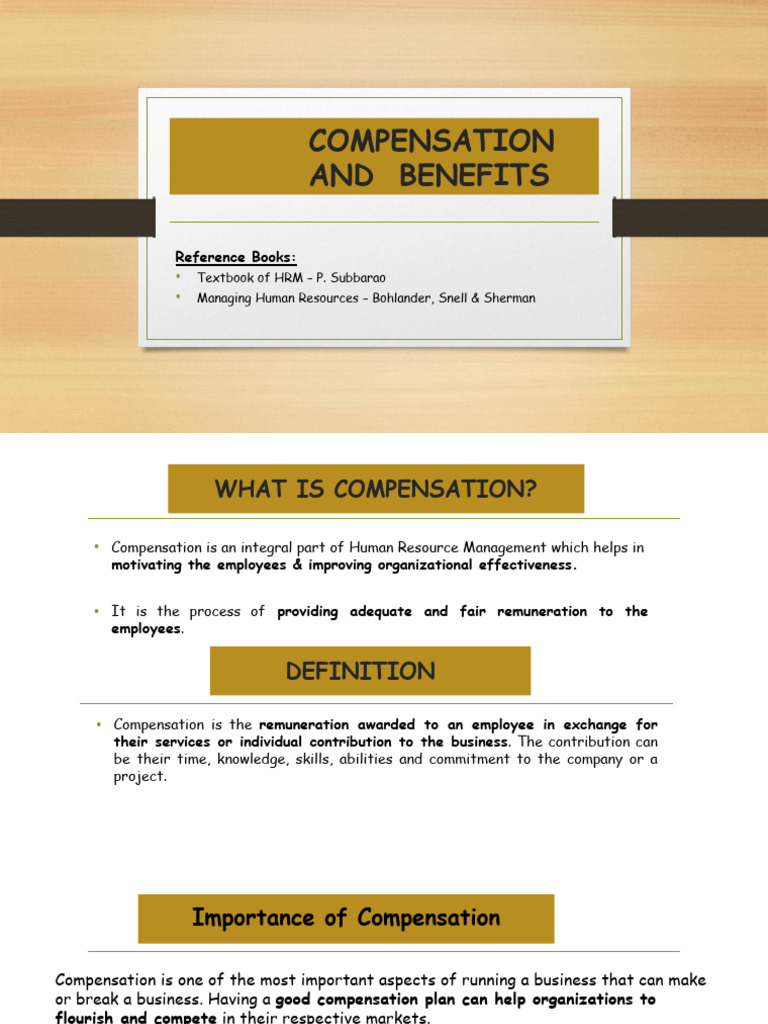 6 Compensation & Benefits | PDF | Employee Benefits | Employment