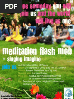 Download Meditation Flash Mob  Singing Imagine for International Peace Day by Elina Pen SN103279291 doc pdf