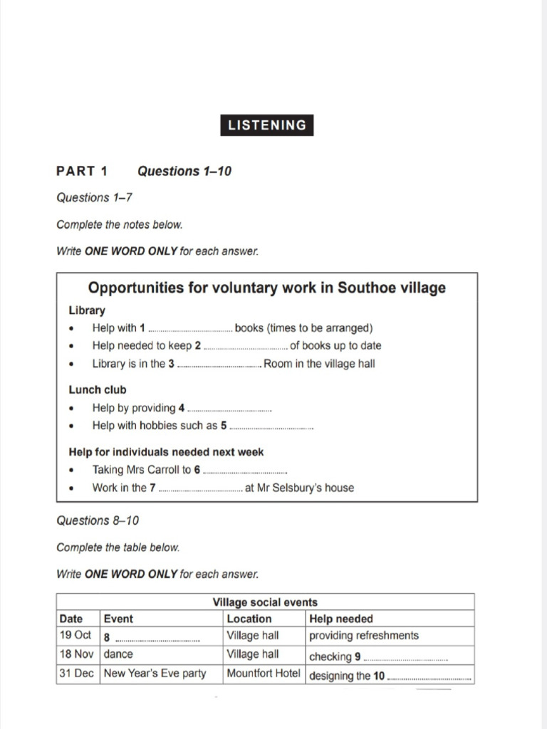 IELTS Listening Practice Test 2 | PDF | Dairy