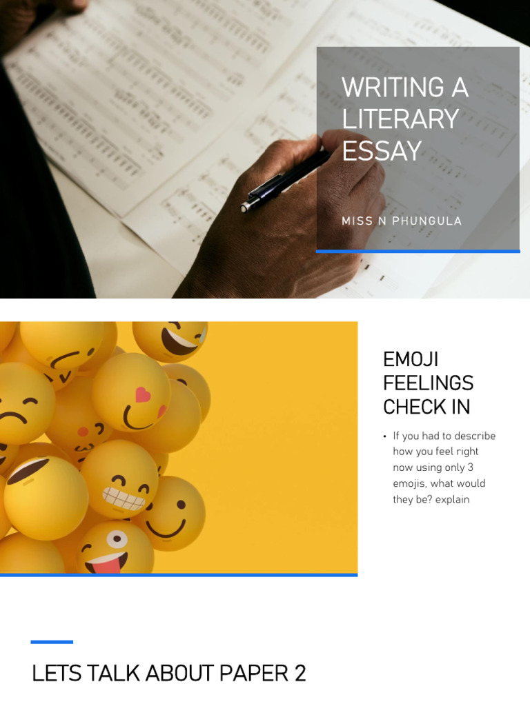 Writing a Literary Essay | PDF | Essays | Human Communication