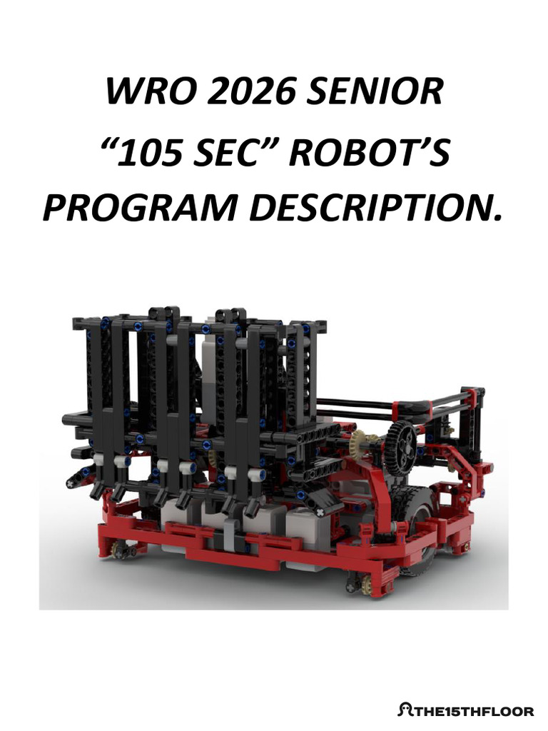 Program Description WRO 2026 SENIOR | PDF | Acceleration | Probability ...