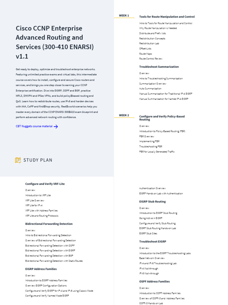 Ccnp Enterprise Routing | PDF | Networking | Multiprotocol Label Switching