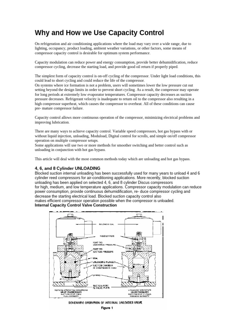 Why and How We Use Capacity Control | PDF | Thermostat | Valve