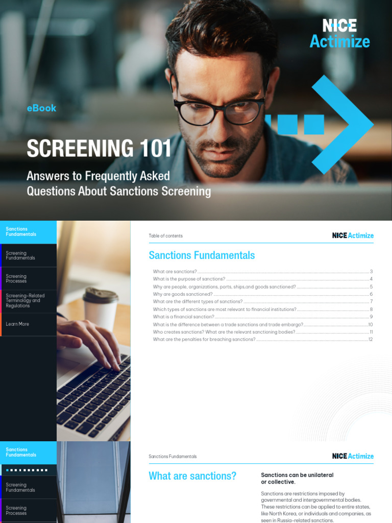 Aml Sanctions Screening 101 eBook-2 | PDF | International Relations