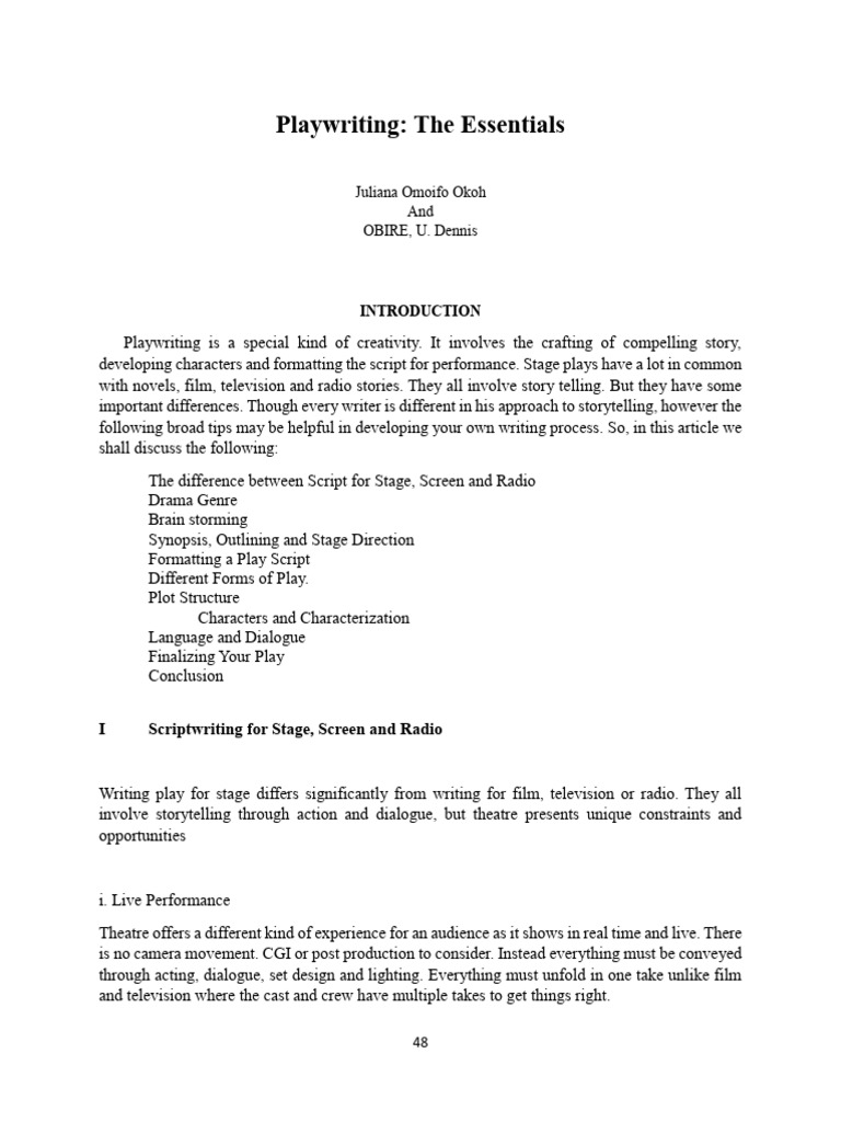 Playwright | PDF | Tragedy | Plot (Narrative)