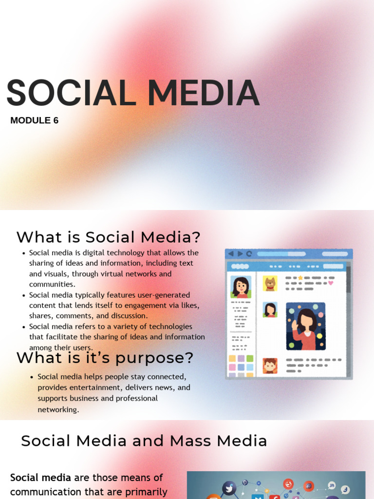 Module+6+Social+Media | PDF | Popular Culture & Media Studies | Social ...