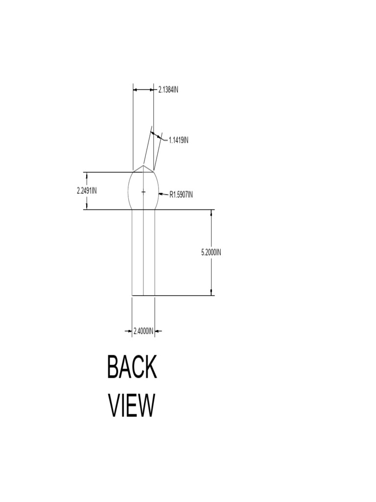 Drawing1.Dwg LAB REPORT-Model.pdf Back View | PDF