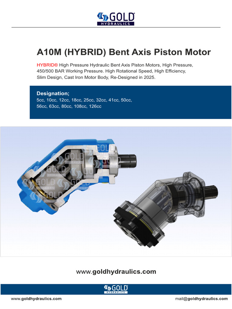 A10M (HYBRID) Bent Axis Piston Motor | PDF | Horsepower | Classical ...