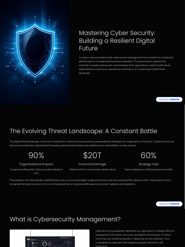 Mastering Cyber Security Building a Resilient Digital Future | PDF ...