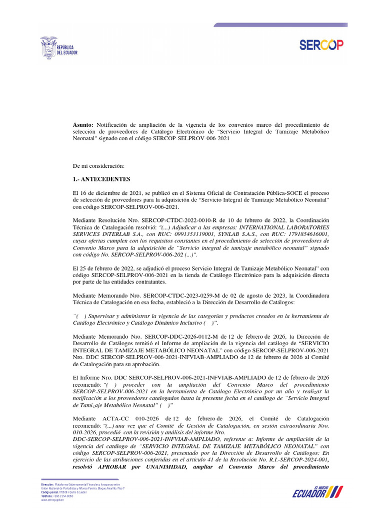Sercop CTDC 2026 0007 C | PDF