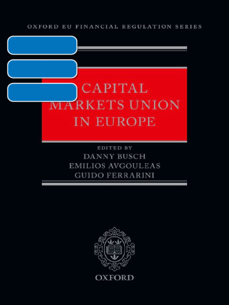 Capital Markets Union in Europe Danny Busch Ebook PDF Download | PDF
