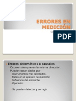 Errores en Medición