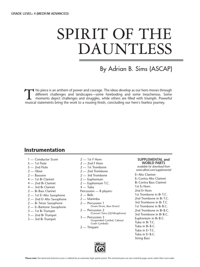 Spirit of The Dauntless - Adrian B. Sims | PDF | Technologie musicale ...