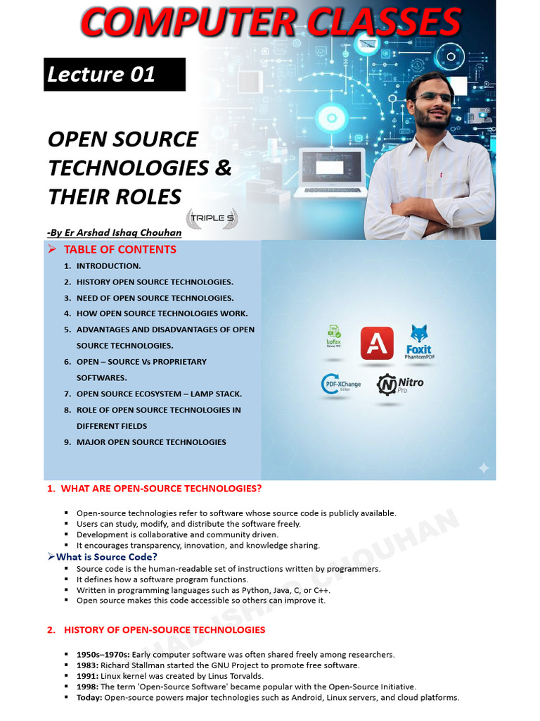 Role of Open Source Technologies 79796246 2026 04-14-00 06 | PDF ...