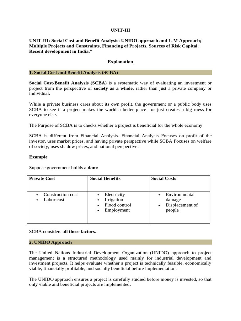 Project Management Unit 3 | PDF | Preferred Stock | Feasibility Study