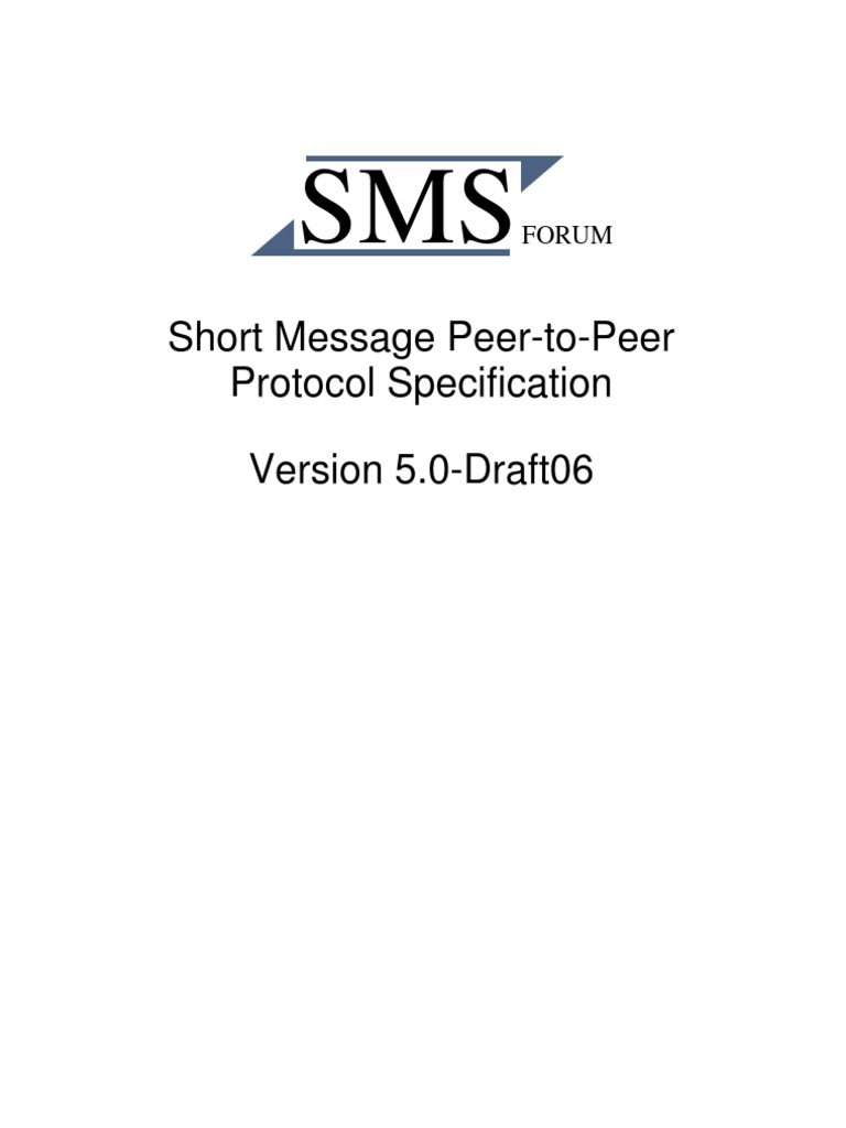 SMPP v5 0 | PDF | Short Message Service | Data